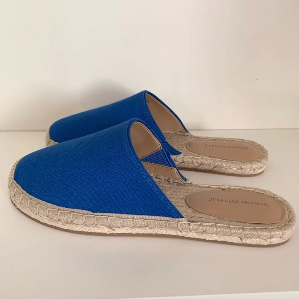 Banana Republic Blue Espadrille Slip-On Shoes
